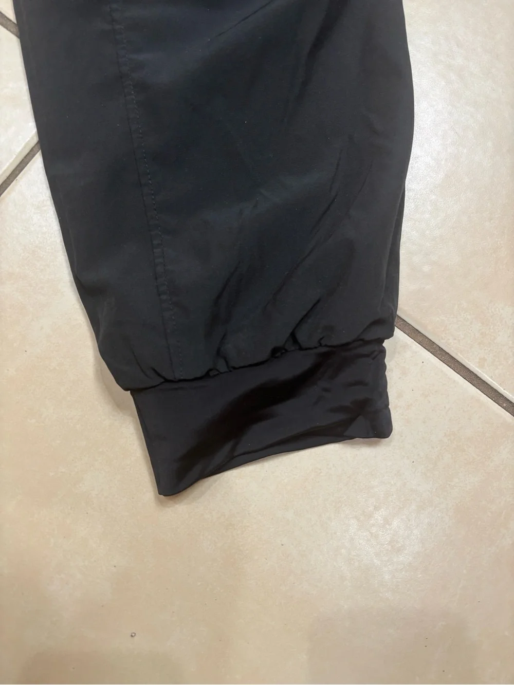 Men's Black Jogger Pants with Elastic Waist
